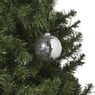 Kerstbal discobal - zilverkleurig