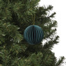 Kerstbal papier - groen -ø8 cm