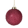 Kerstbal druppeltjes - roze