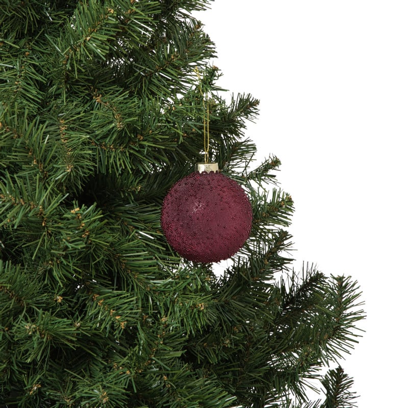 Kerstbal druppeltjes - roze