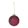 Kerstbal druppeltjes - roze