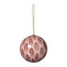 Kerstbal print - rood/roze