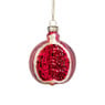 Kersthanger granaatappel - rood - ø7x8.5 cm