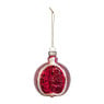 Kersthanger granaatappel - rood - ø7x8.5 cm