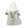 Kersthanger engel - groen - 13x9x2 cm