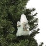 Kersthanger engel - groen - 13x9x2 cm
