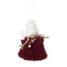 Kersthanger engel - rood  - 13x9x2 cm