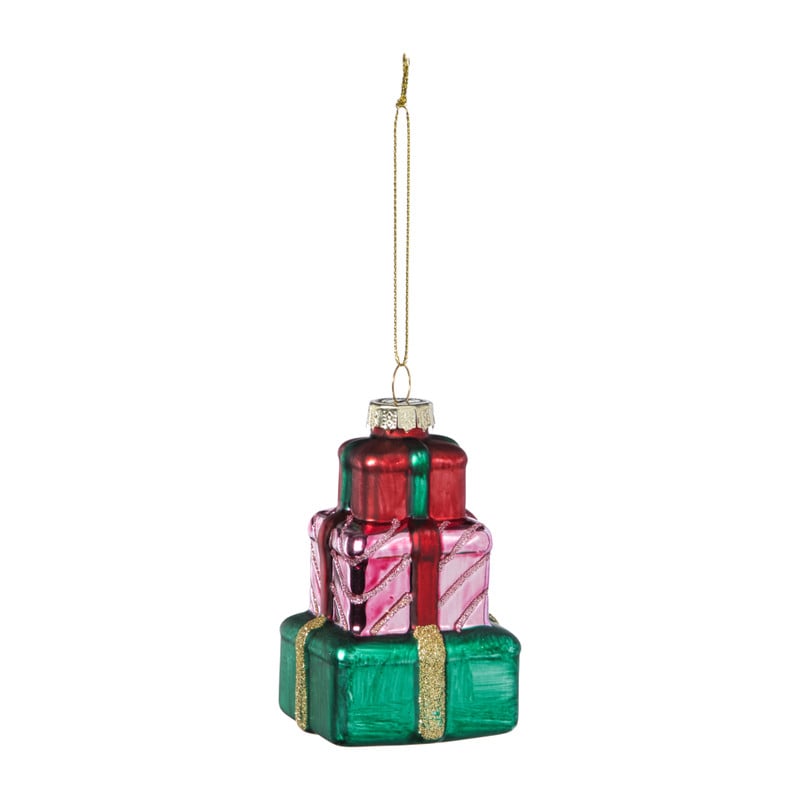 Kersthanger cadeautjes - diverse varianten - 9.8x5.5x5 cm
