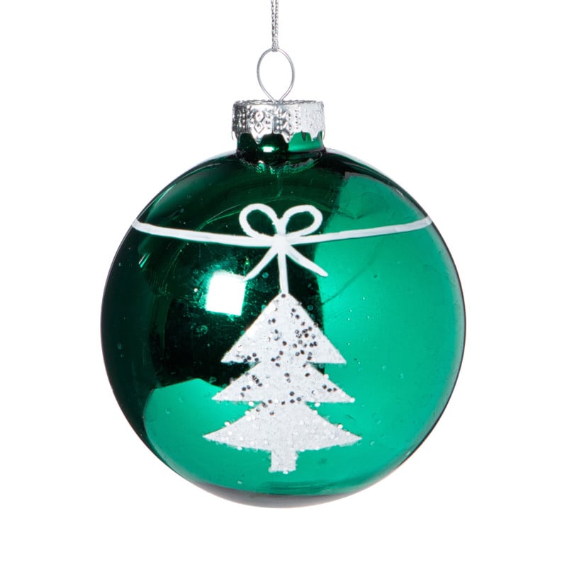 Kerstbal boom - rood - diverse varianten