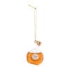Kersthanger brandy - oranje - 9.5x6.5x3 cm