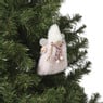Kersthanger engel - roze - 13x9x2 cm