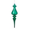 Kersthanger druppel - groen - ø6x23 cm