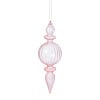 Kersthanger bolling - roze - ø7x22 cm