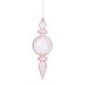 Kersthanger bolling - roze - ø7x22 cm