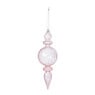 Kersthanger bolling - roze - ø7x22 cm