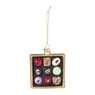 Kersthanger doosje bonbons - multikleur - 2.5x8.7x8.1 cm