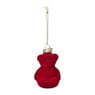 Kersthanger gummybeer velvet - rood - 8x5.6x4.6 cm