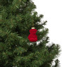 Kersthanger gummybeer velvet - rood - 8x5.6x4.6 cm