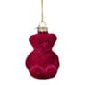 Kersthanger gummybeer velvet - paars - 8x5.6x4.6 cm