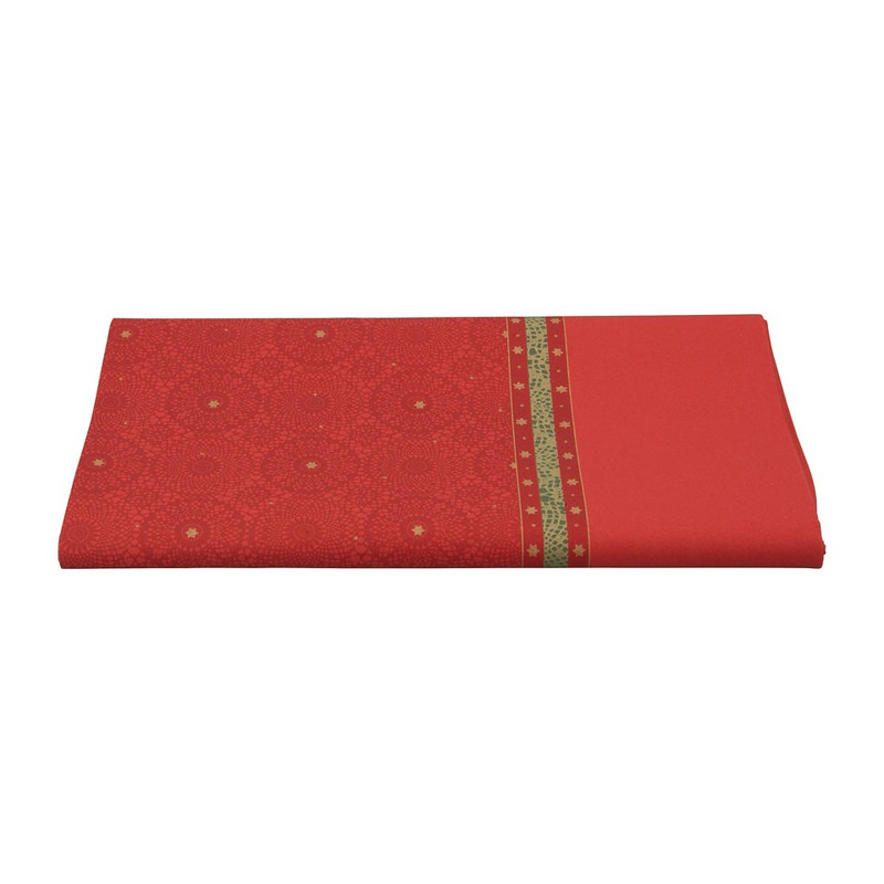 Tafelkleed festive charme - 138x220 cm - rood