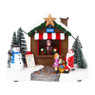 Kerstdorp met sneeuwpop - 20x13x15 cm