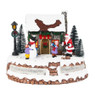 Kerstdorp Santa - bewegend - 22x18x17 cm 