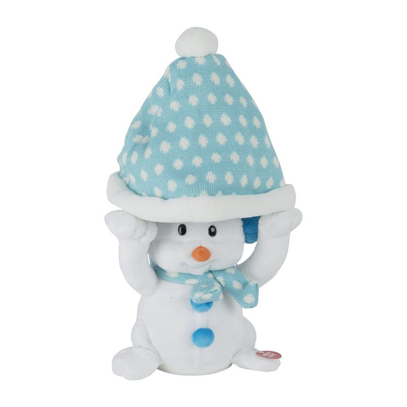 Sneeuwpop met muziek - 30 cm