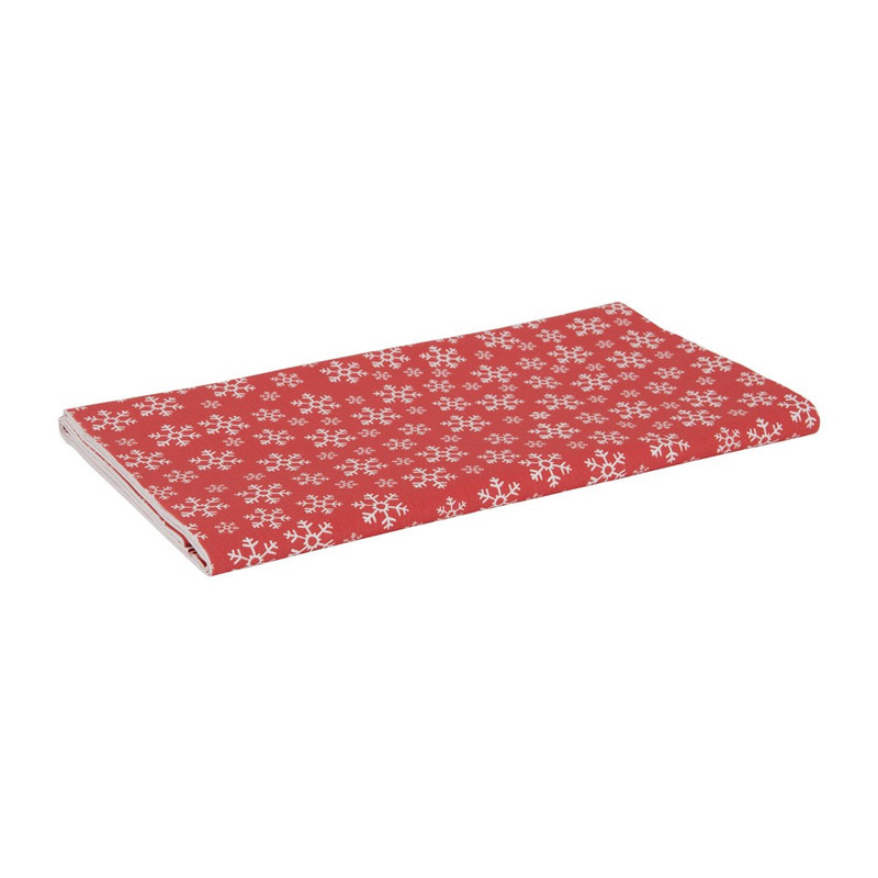Tafellaken dunisilk - snowflakes - 138x220 cm