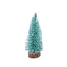 Kerstboom S met sneeuw - mintgroen - 18 cm