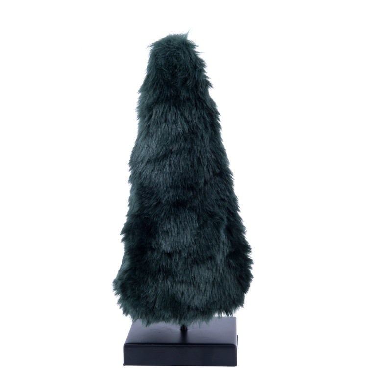 Kerstboom fake fur groen S - 12x12x43 cm