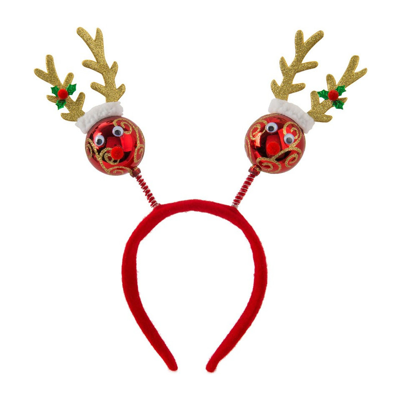Tiara kerst - kerstbal rendier 