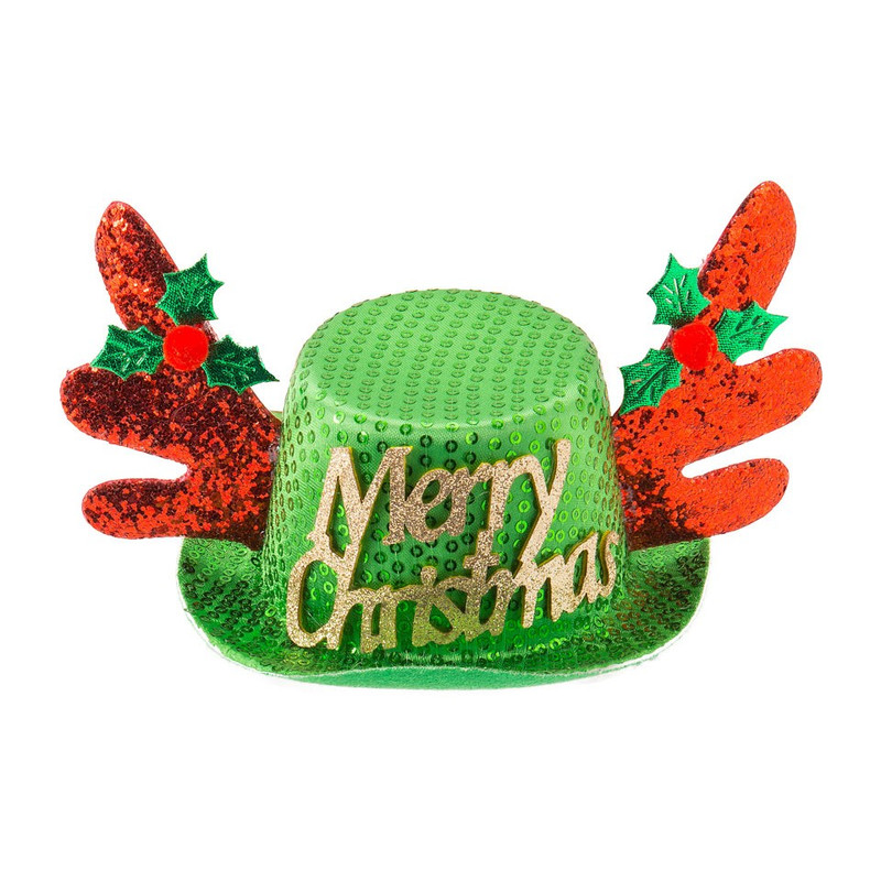 Hoed op clip - merry christmas