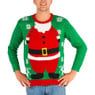 Kersttrui Santa met verlichting - XS/S