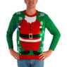 Kersttrui Santa met verlichting - M/L