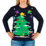 Kersttrui Xmas Tree met verlichting - M/L