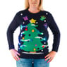 Kersttrui Xmas Tree met verlichting - M/L