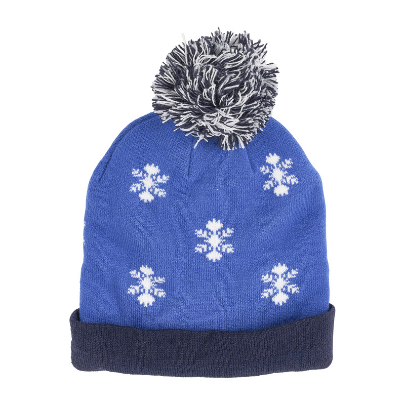 Muts rudolph met lichtjes - blauw