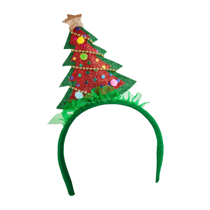 Tiara met kerstboom - groot