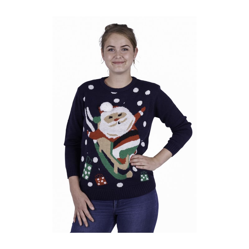 kersttrui santa lights - maat xs/s