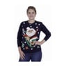 kersttrui santa lights - maat xs/s