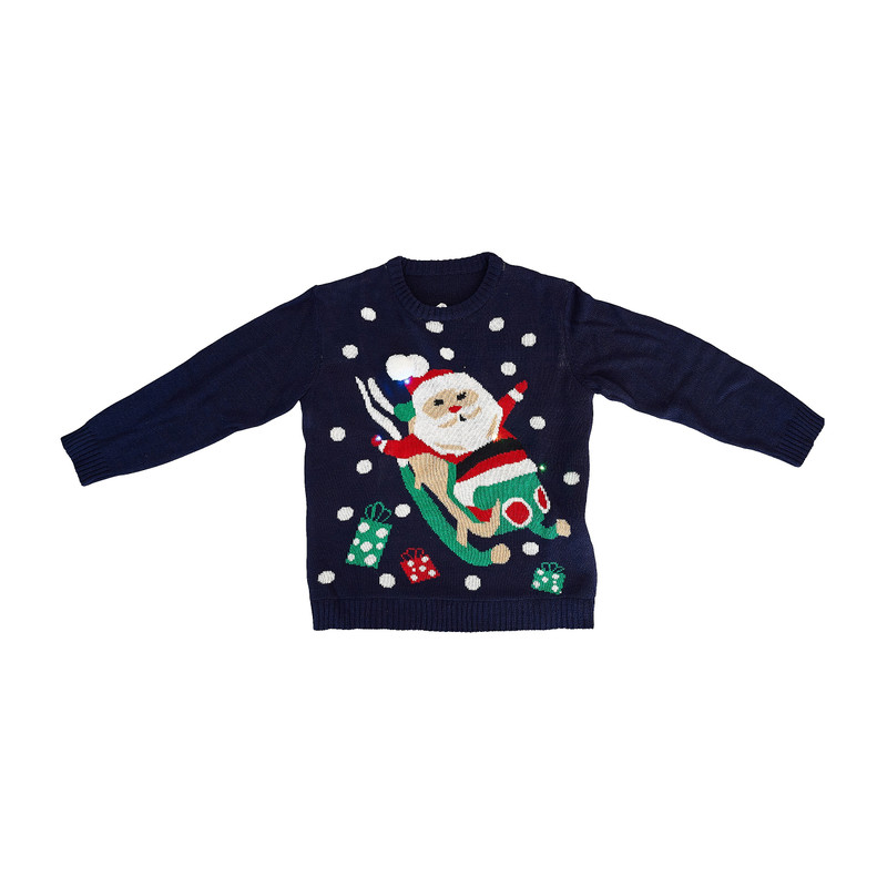 kersttrui santa lights - maat xl/xxl