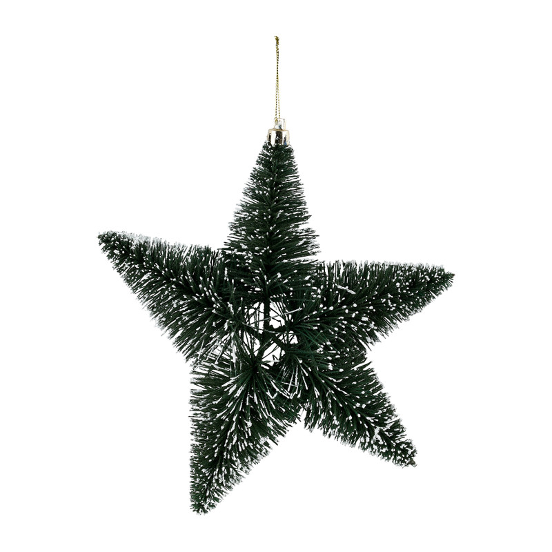 Kerstster - donkergroen - 20 cm