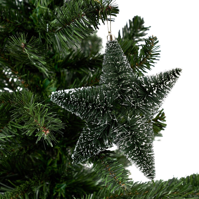 Kerstster - donkergroen - 20 cm