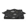 Duni servetten - necklace zwart - 40x40 cm 
