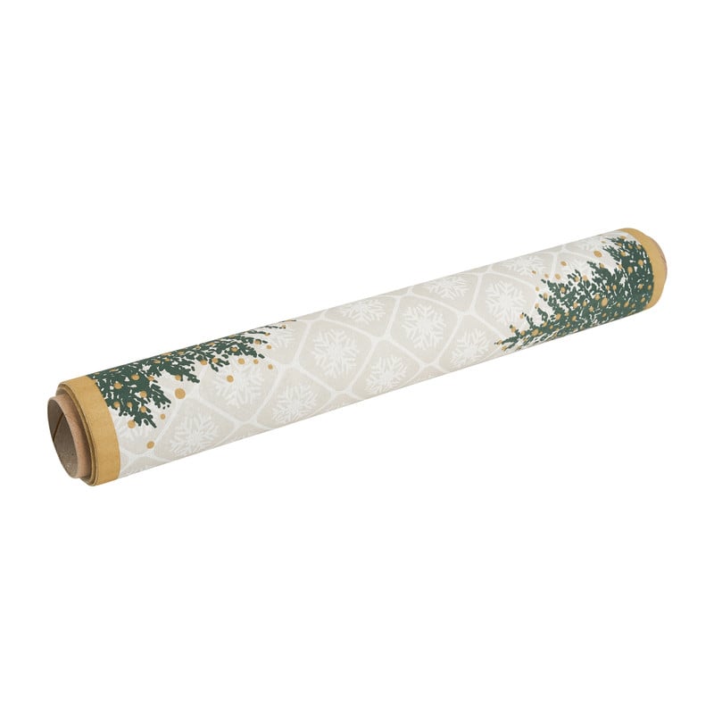 Duni 3-in-1 rol - trees in gold - 40x480 cm 