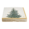 Duni servetten - trees in gold - 33x33 cm 