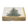 Duni servetten - trees in gold - 12x12 cm 