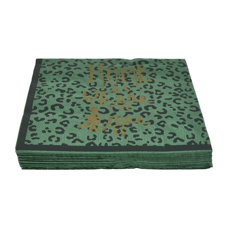 Servetten X-Mas - groen - set van 20