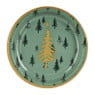 Bordjes X-Mas - groen - ø22.5 cm - set van 10