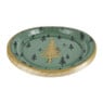 Bordjes X-Mas - groen - ø22.5 cm - set van 10